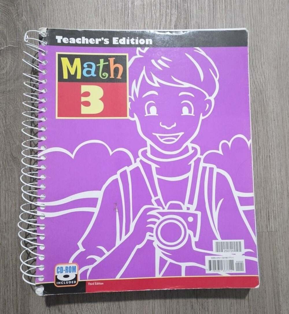 BJU Press Math 3 Teacher's Edition (Third Edition) with CD